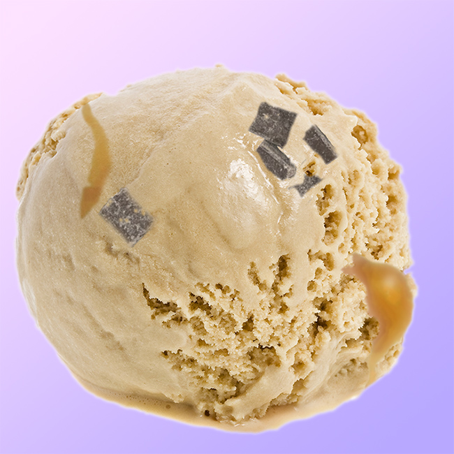Ice cream chocolate scoop  isolated on white background